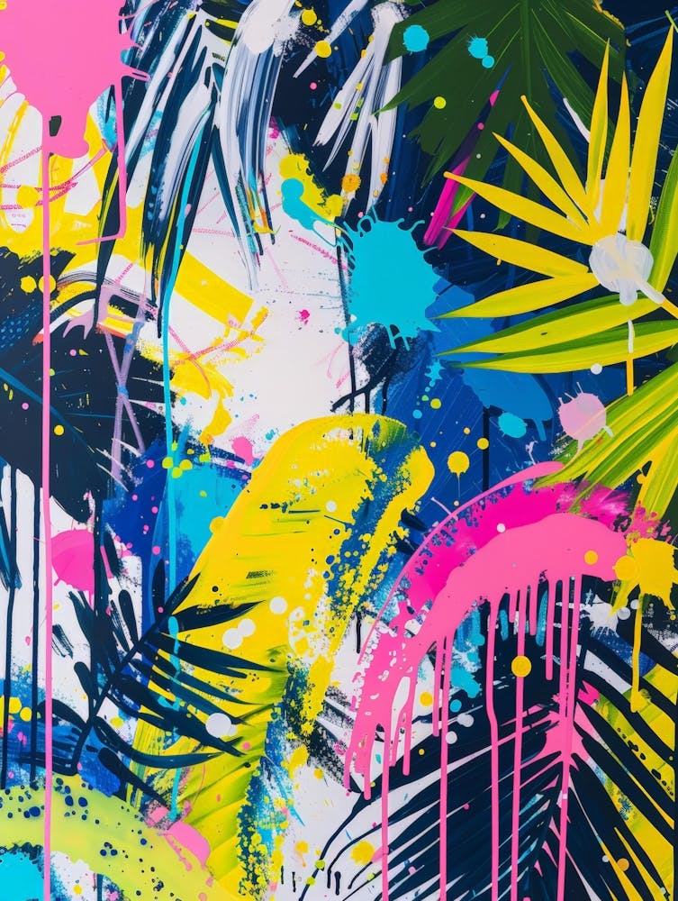 Tropical Splatter Painting