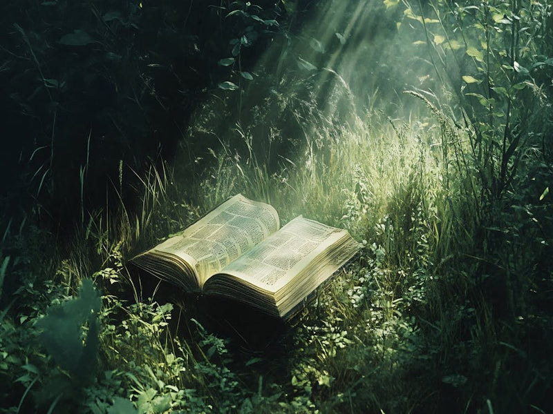 Open Book In The Forest