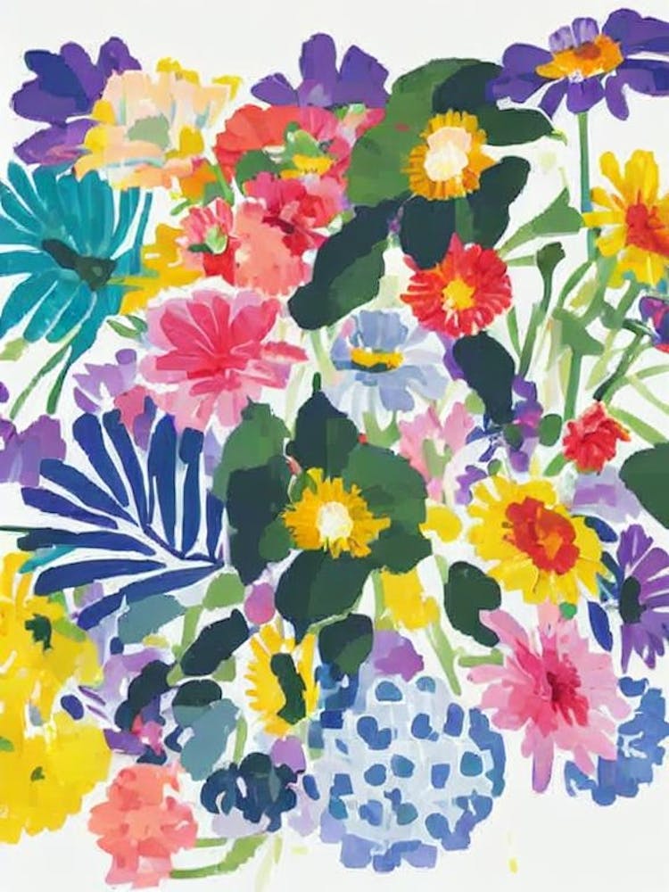 Gerberas 3 Modern Colourful Flower