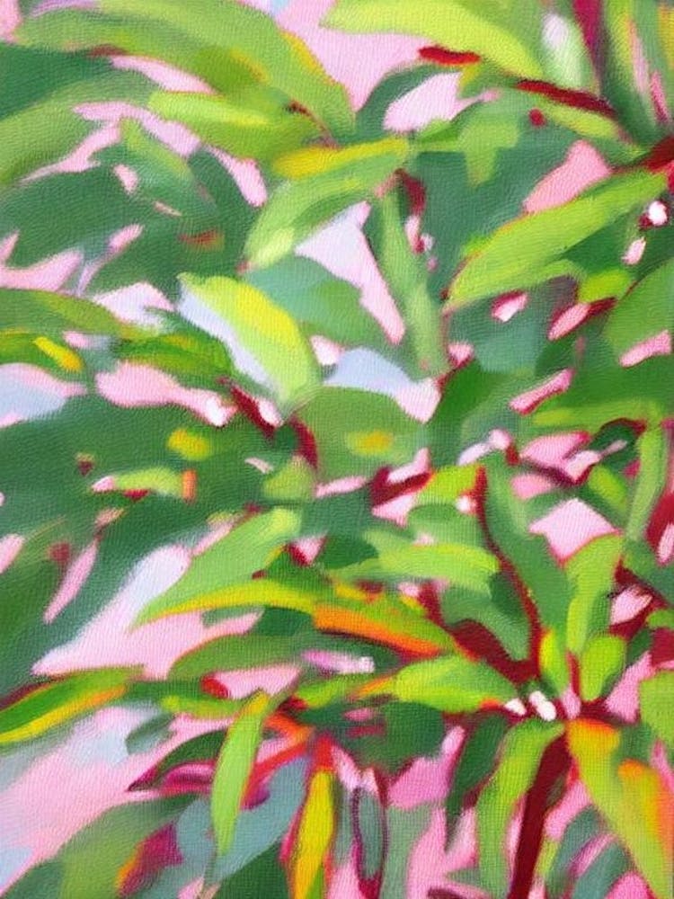 Schefflera Impressionist Painting Plant