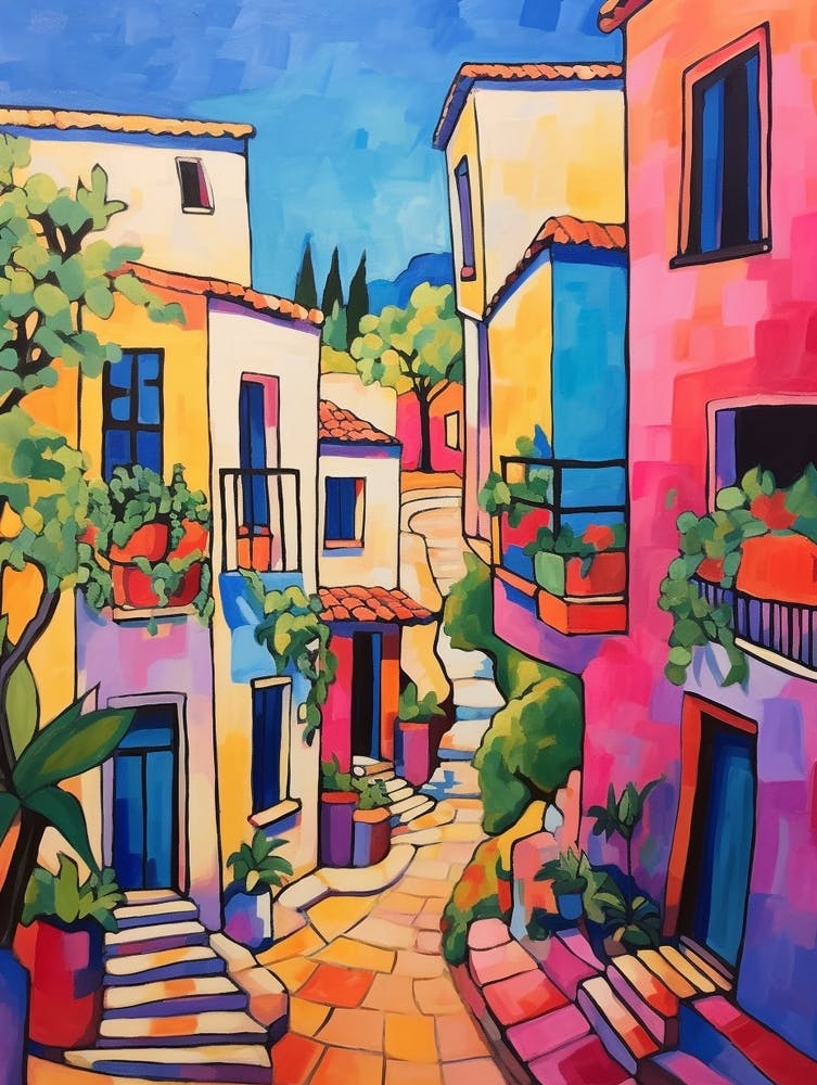 Byblos Lebanon 3 Fauvist Painting