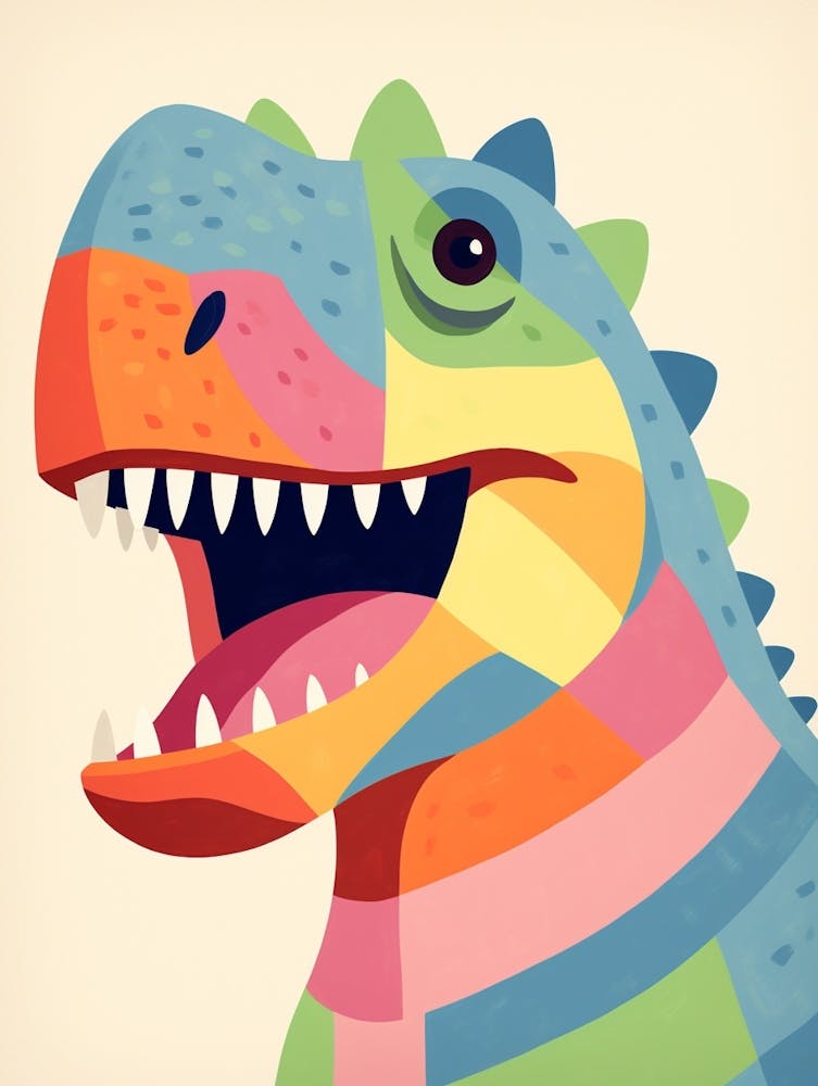 Colourful Dinosaur Majungasaurus 1