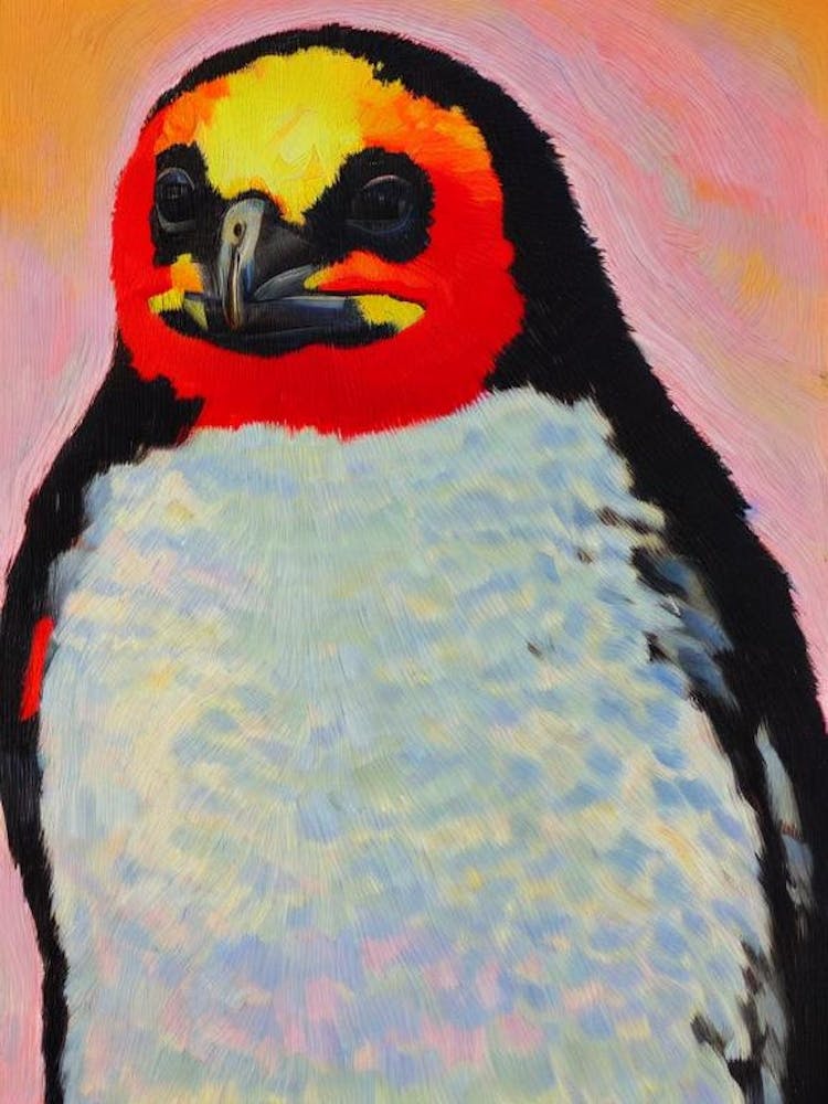 Galapagos Penguin Matisse Inspired