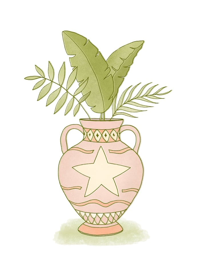 Leaves In A Vase