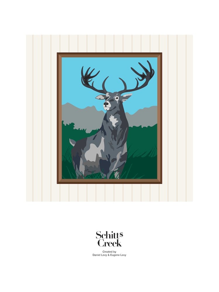 Schitts Motel Stag Painting