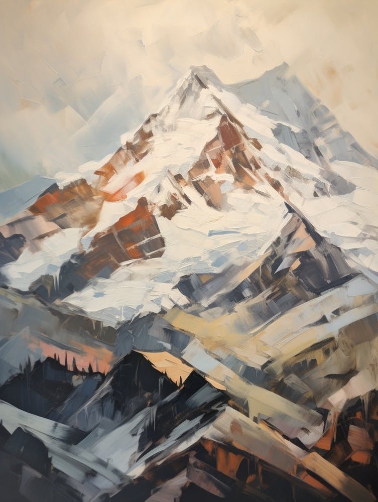 Monte Rosa Switzerland Italy 1 Mountain Painting