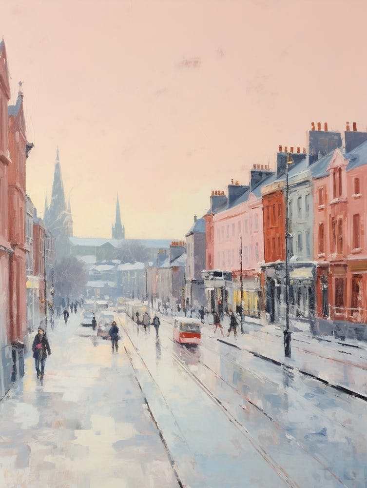 Dreamy Winter Painting Dublin Ireland 2