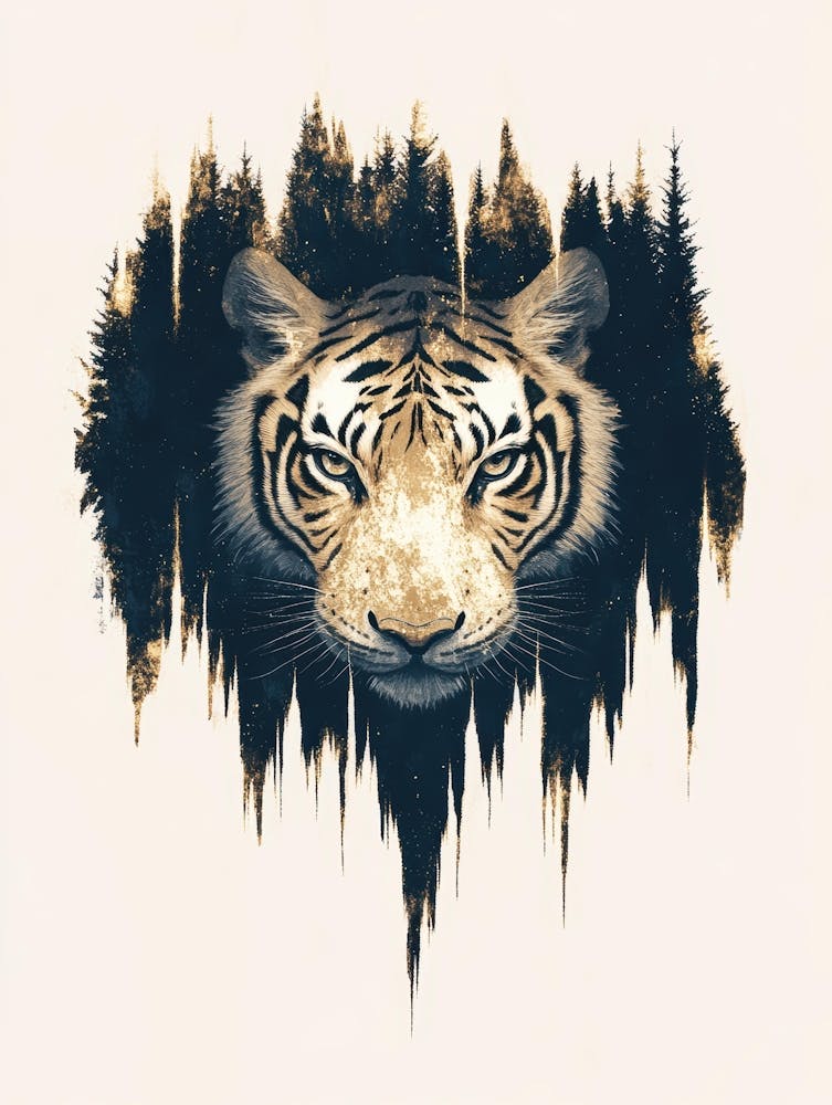 Tiger In The Forest 1