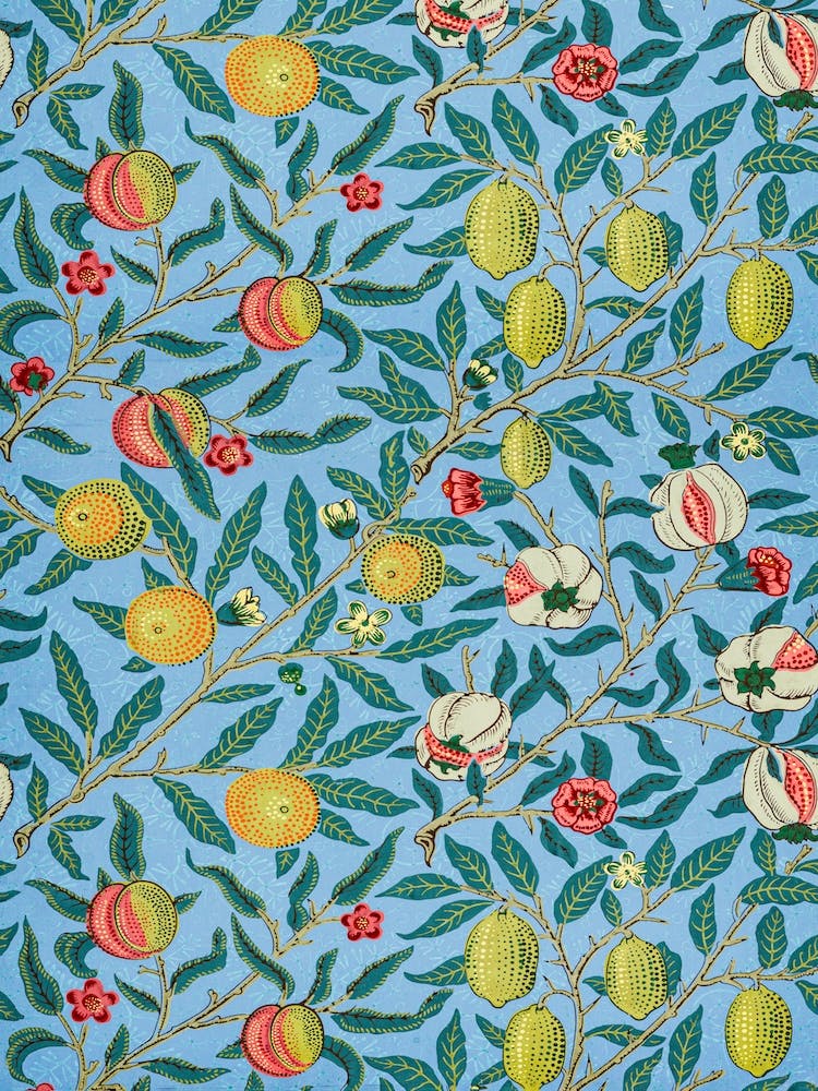 Fruit Blue, William Morris