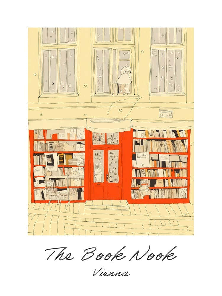 Vienna The Book Nook Pastel Colours 1 Poster
