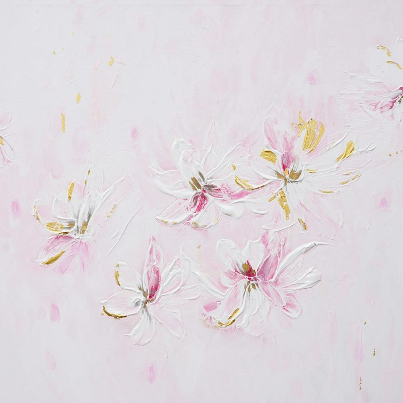 Light Pink Flower Painting Square