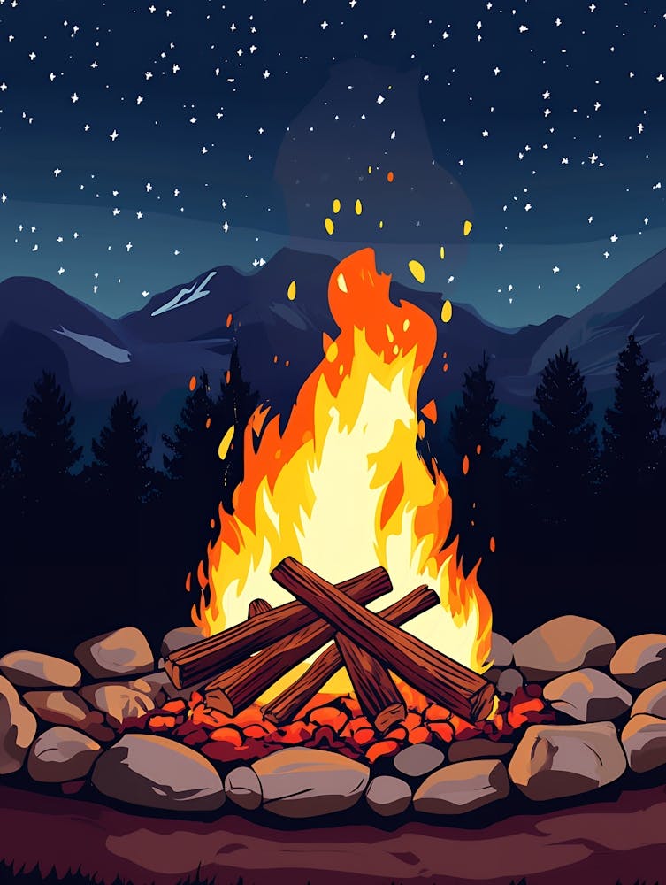 Feu de Camp la Nuit