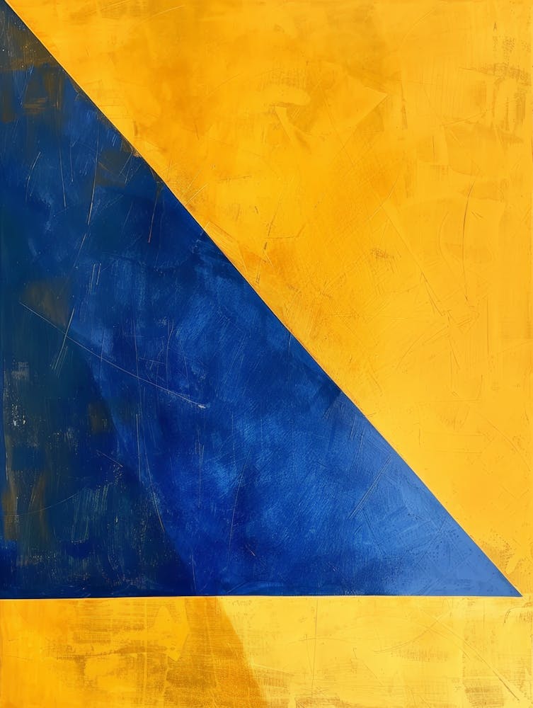 Blue And Yellow Triangle 1