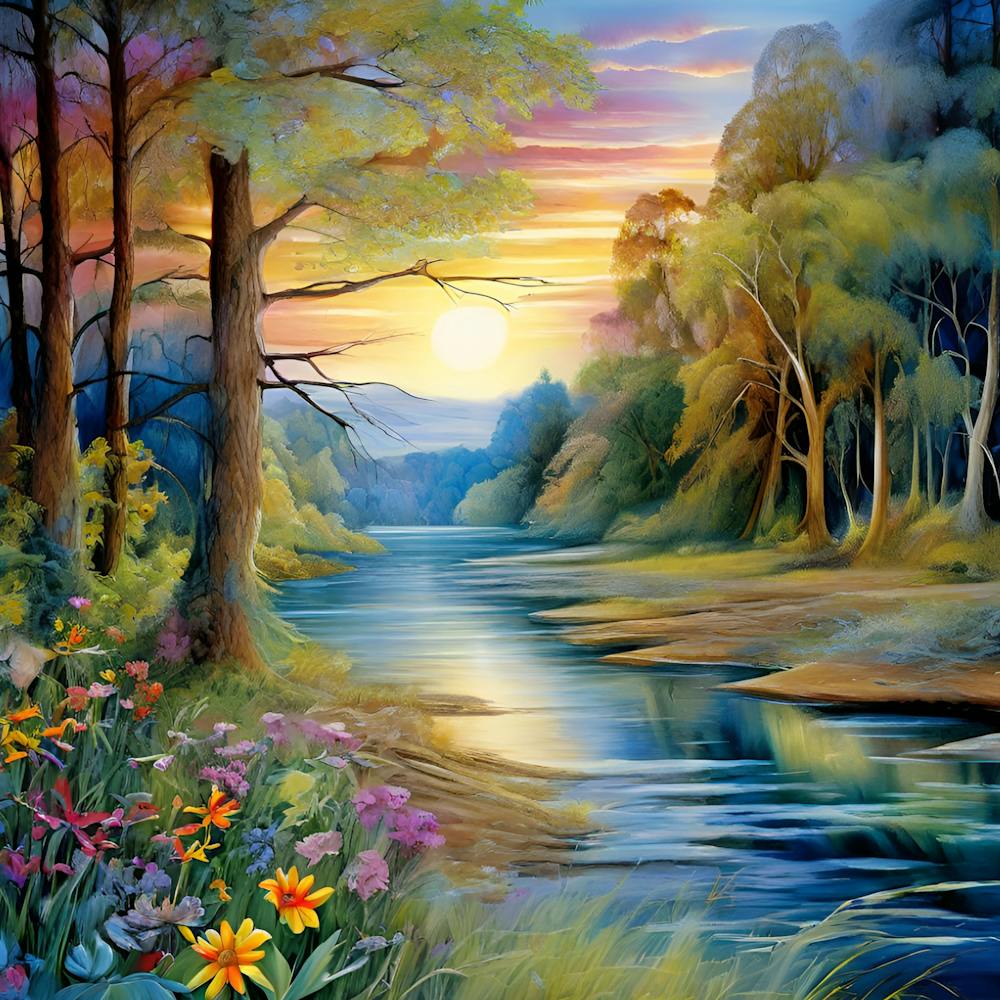 Sunset By The River 2