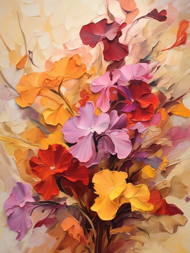 Fall Flower Painting Phlox 1