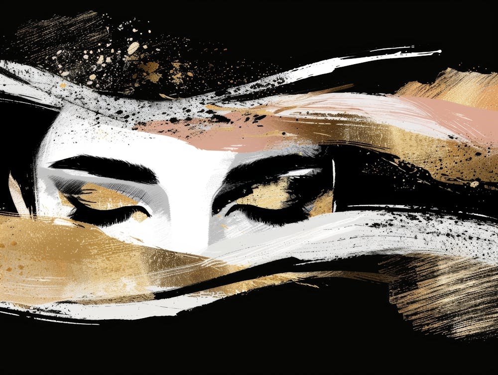 Gold And Black Painting 5