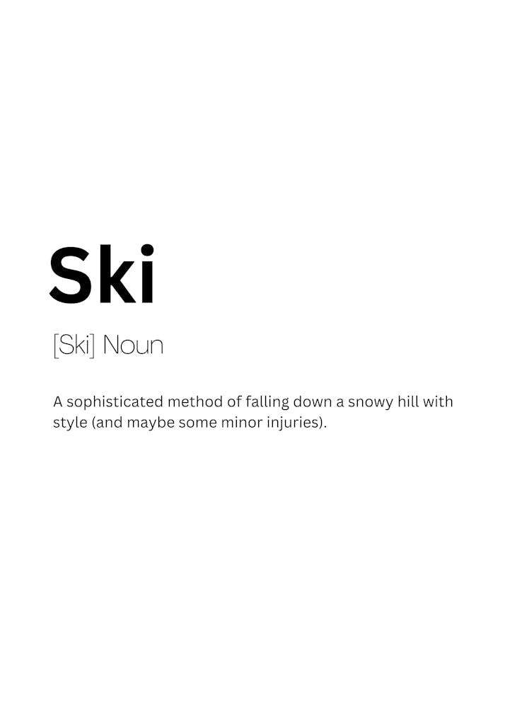 Ski Definition Meaning