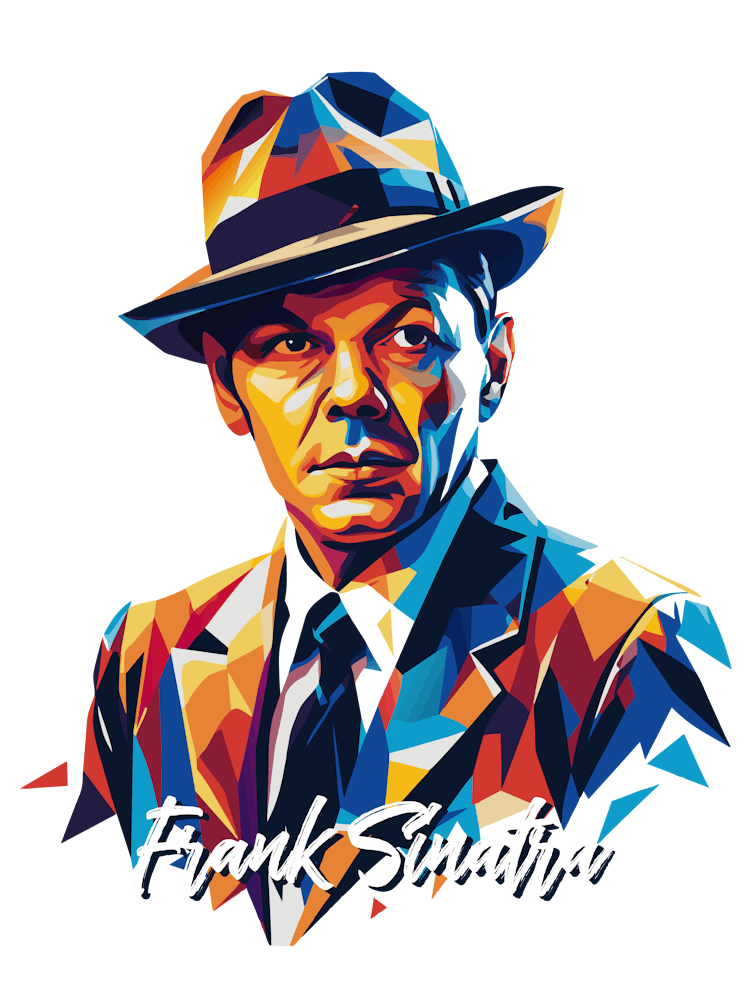 Frank Sinatra 03 Portrait Music Icon Style WPAP Pop Art