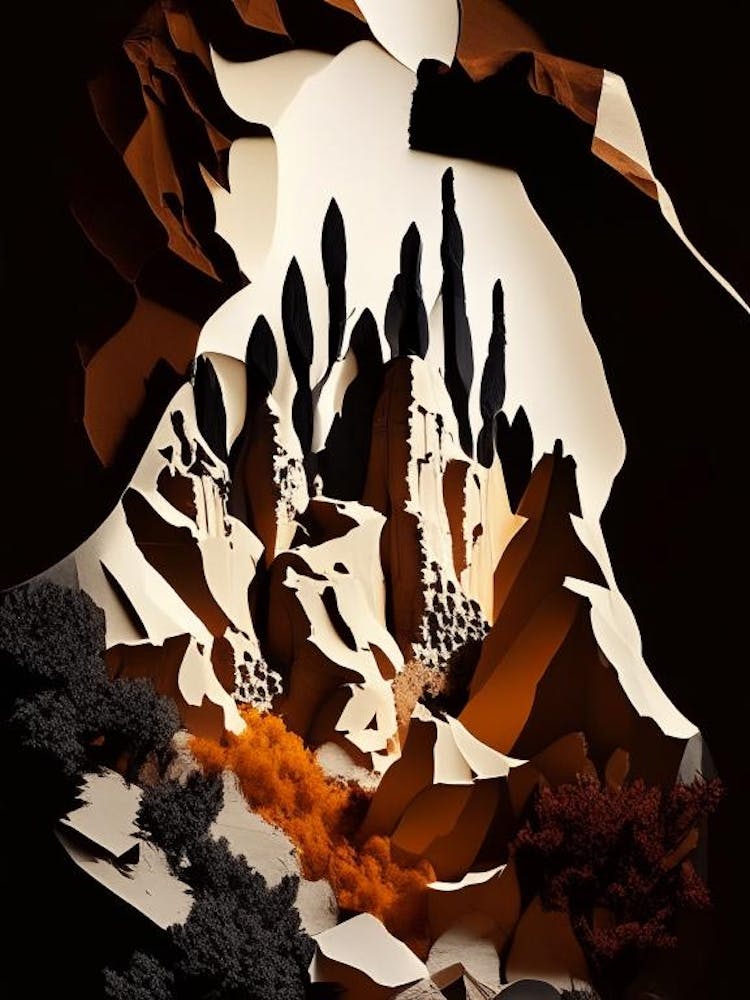 Göreme National Park Turkey Cut Out Paper