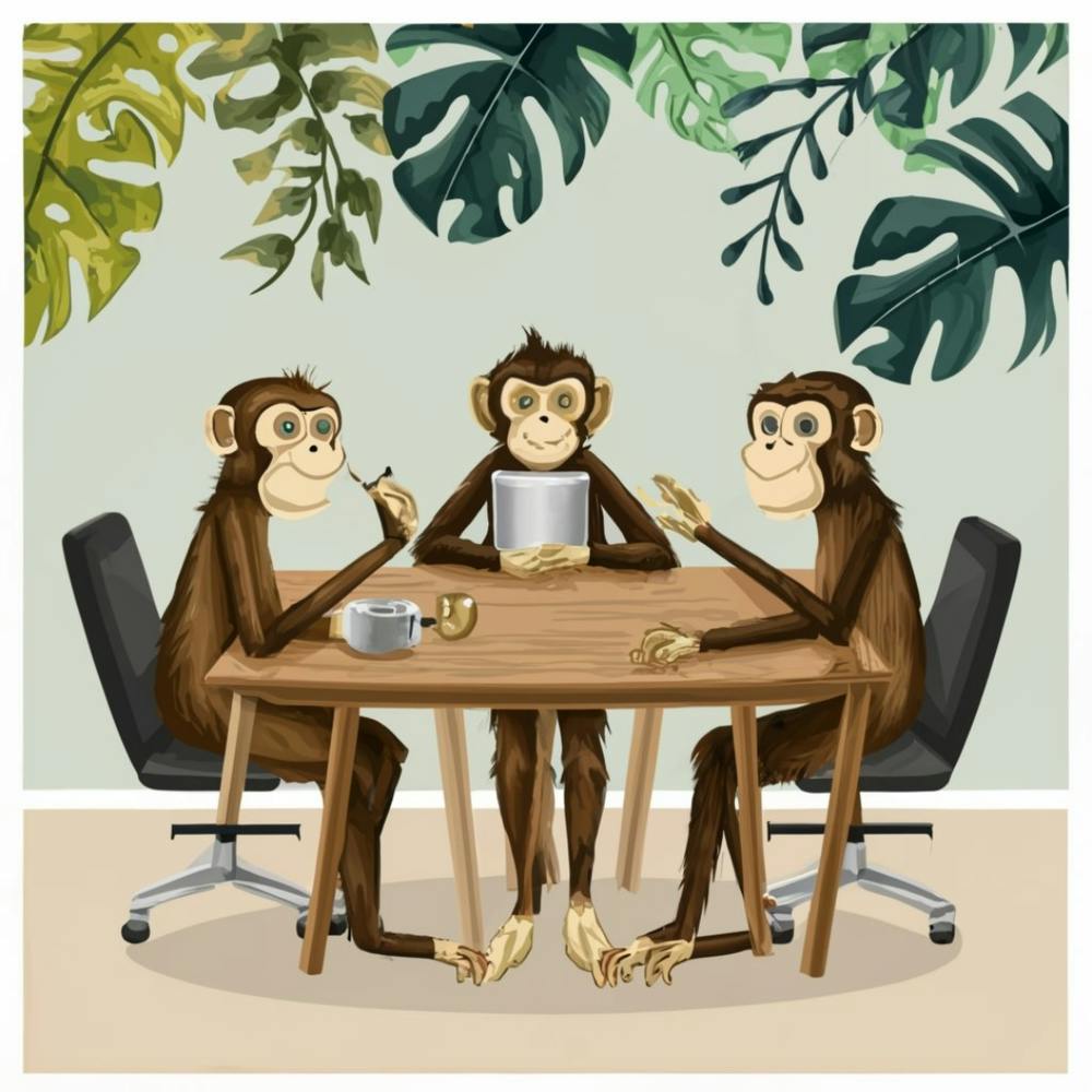 Monkey Business Boardroom Print Art And Wall