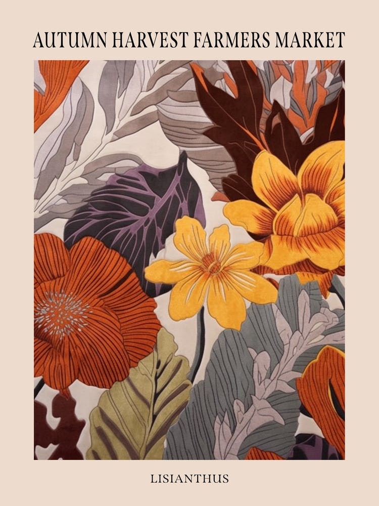 Fall Botanicals Lisianthus 1 Poster