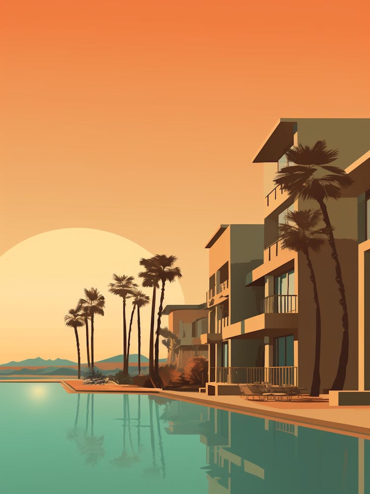 Huntington Beach California Abstract Orange Hues 5