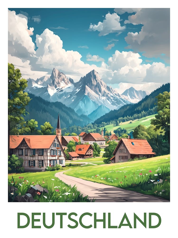 Affiche de voyage Deutschland 1