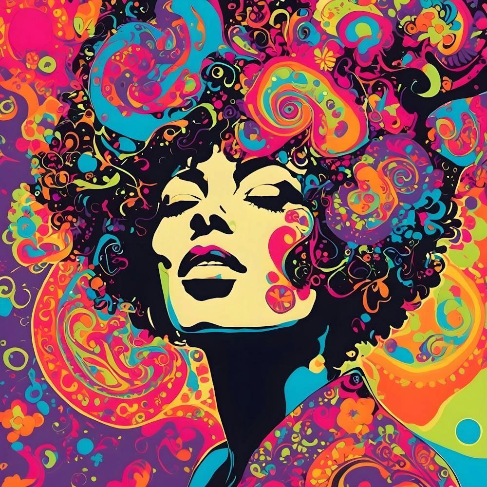 Femme psychédélique