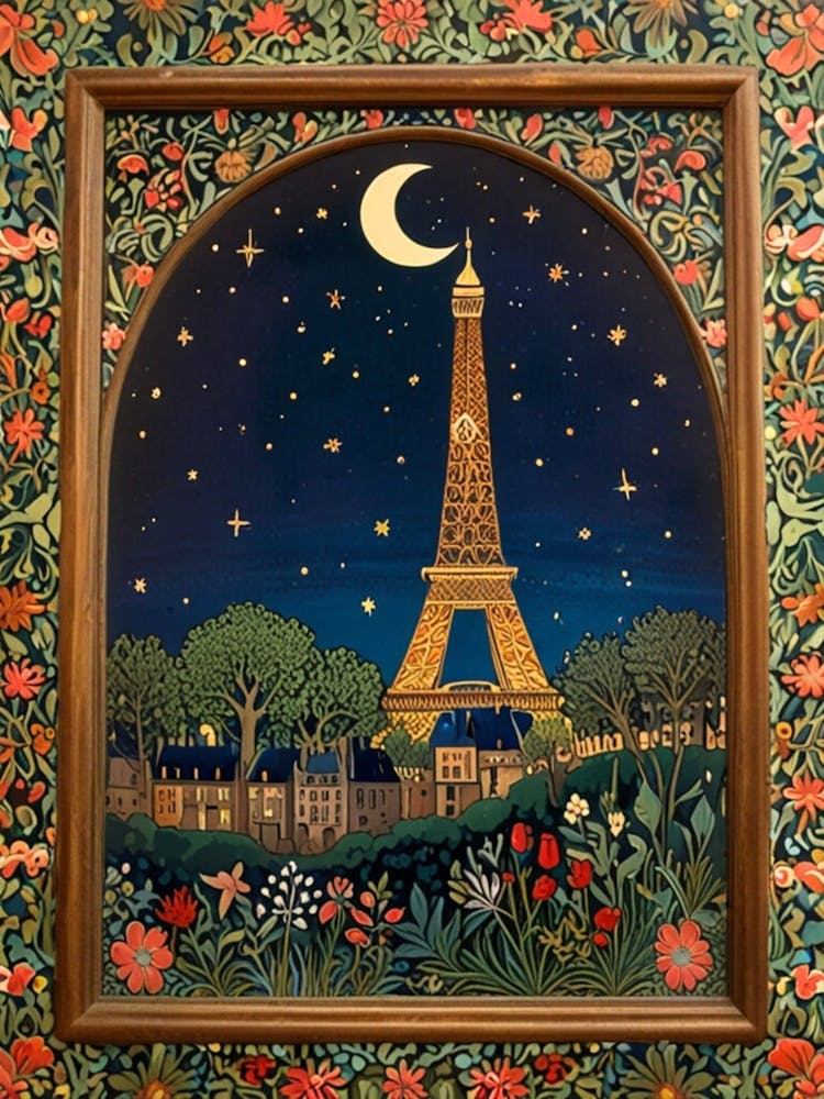 William Morris Paris At Night 2