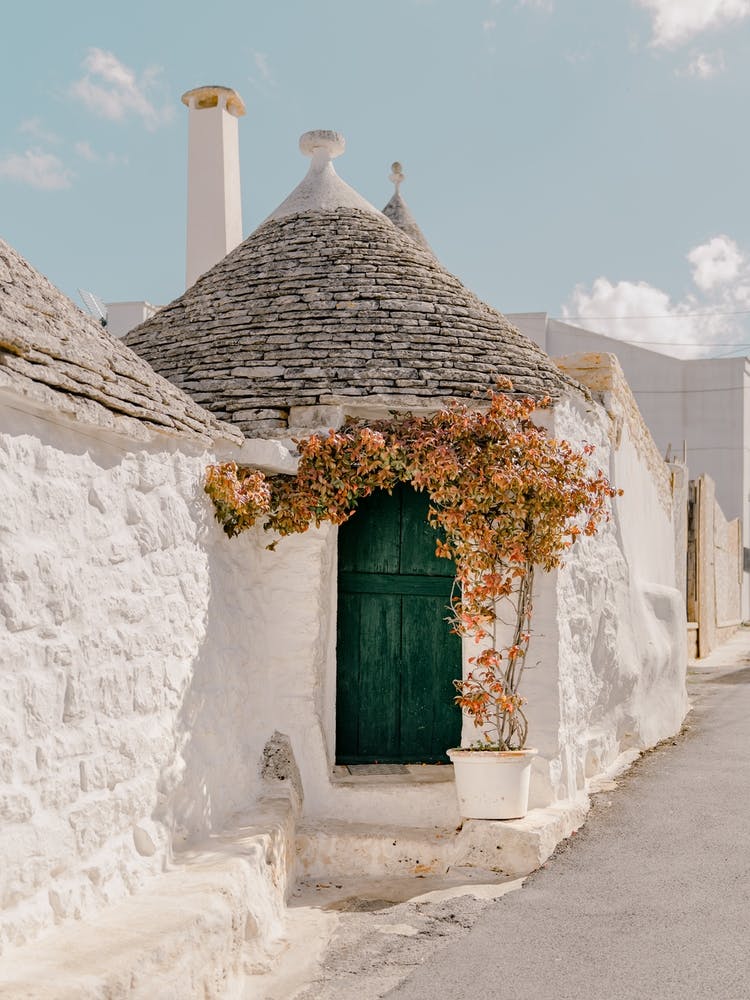 Trulli House with green door in Alberobello, Puglia, Italy | Architecture and travel photography
