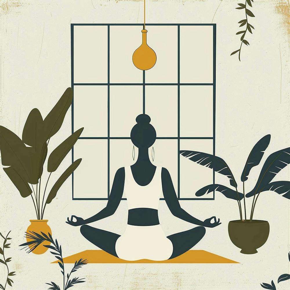 A Yoga Session Minimal Illustration 1718673713 2