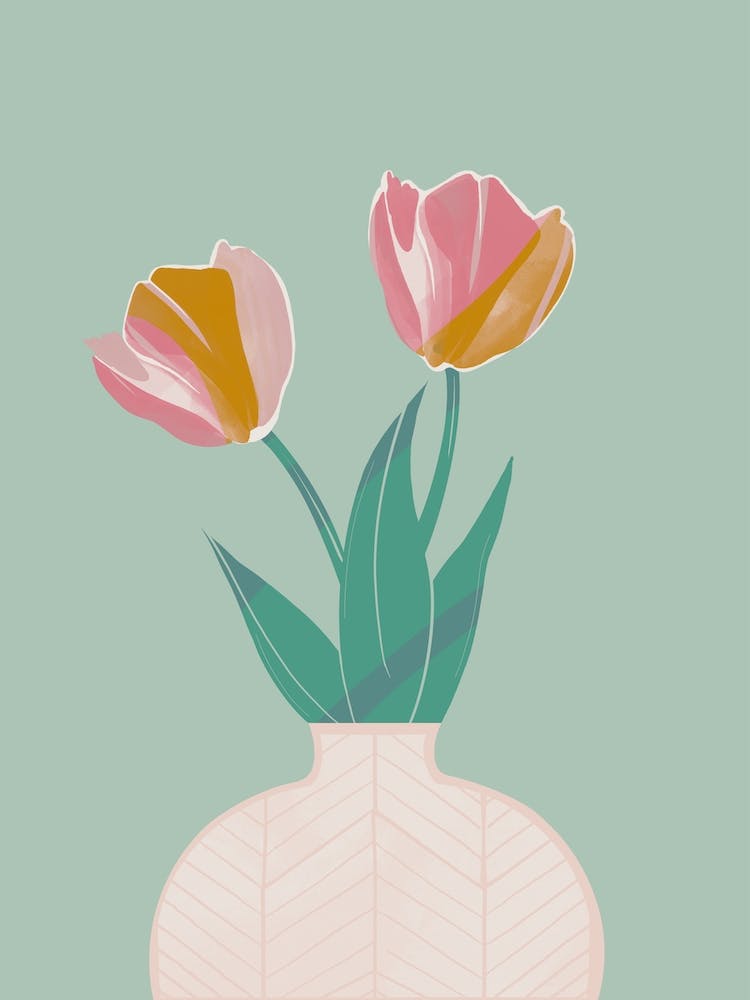 Tulip Vase Pale Green