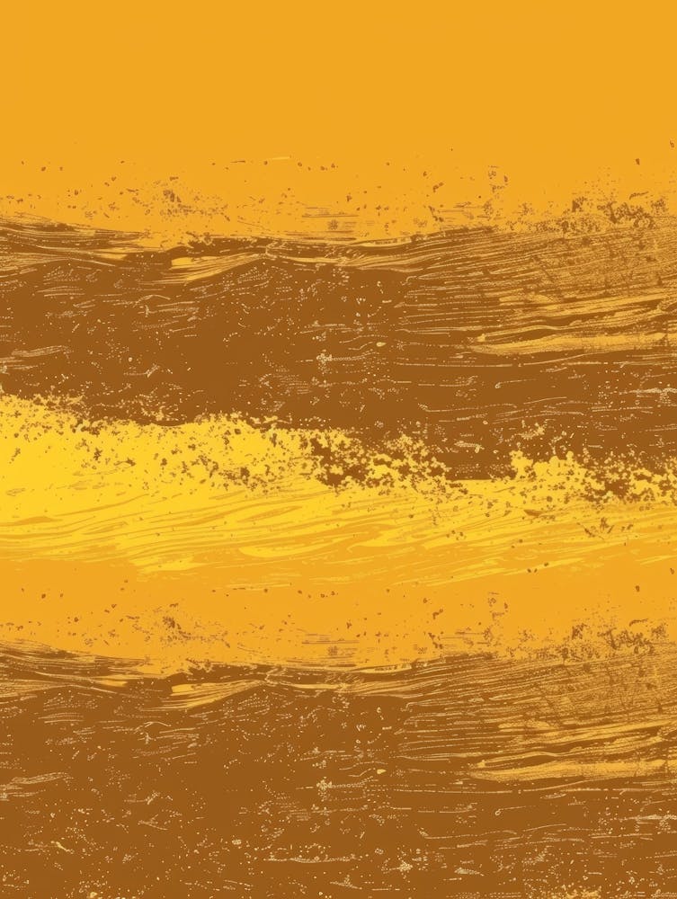 Abstract Yellow And Brown Painting