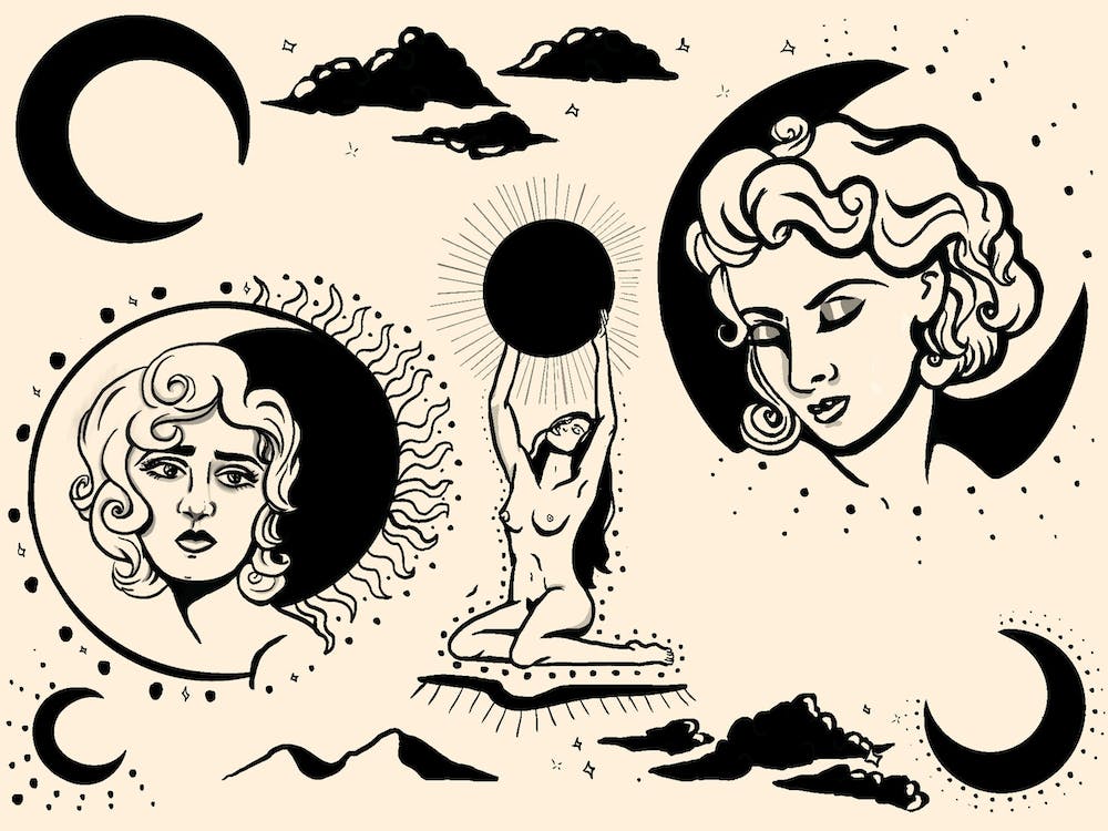 Mystical Pin Up Women Flash