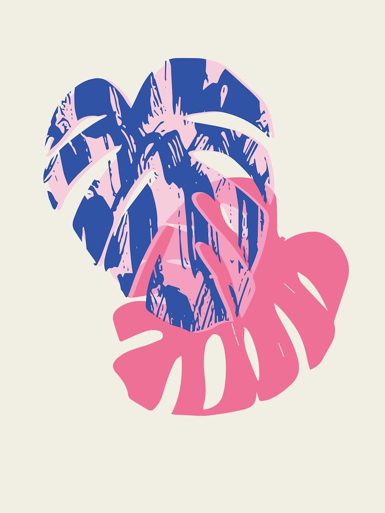 Monstera Leaf Abstract