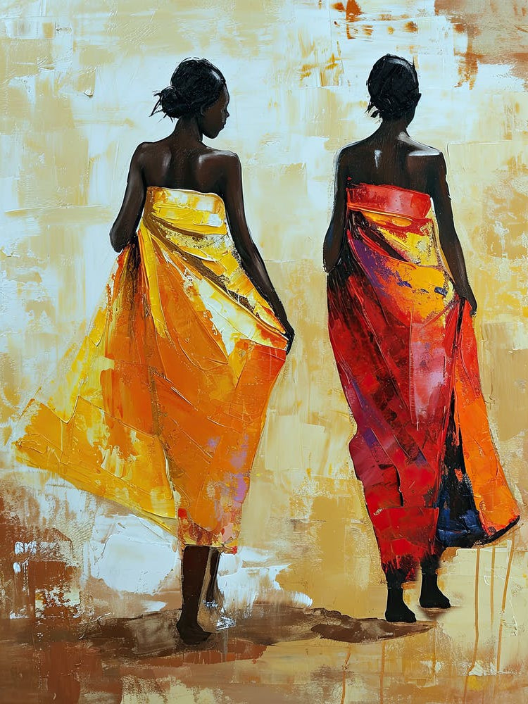 African Women, Minimalism Print