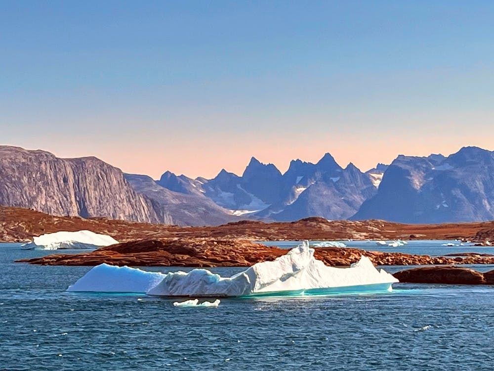 Icebergs In The Water In Greenland (Greenland Series)