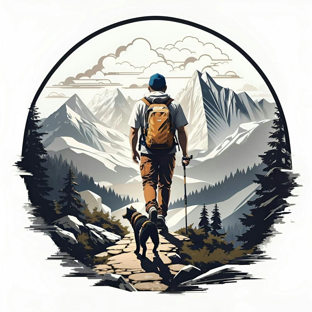 Man Hiking