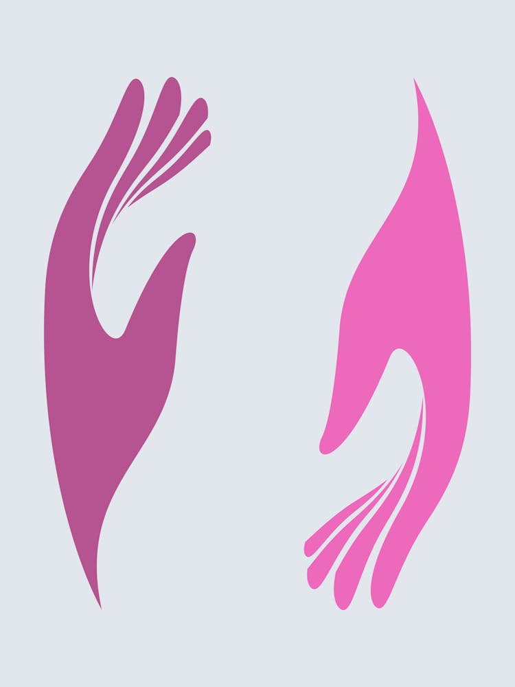 Two Hands Holding Each Other