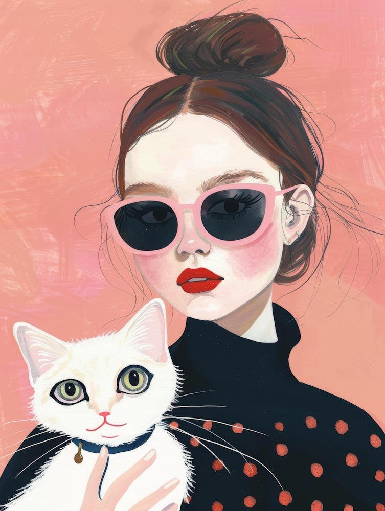 Girl With Cat
