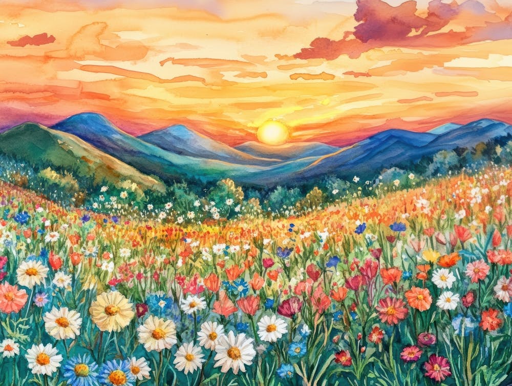 Sunset In The Meadow 5