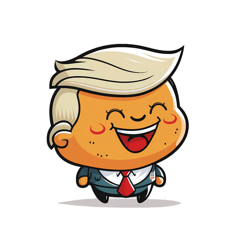 Illustrations Kawaii Donald Trump Cartoon