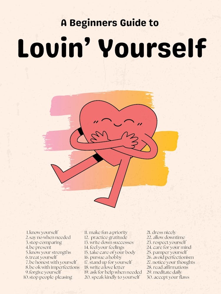 Daily Reminder Self Love Retro 