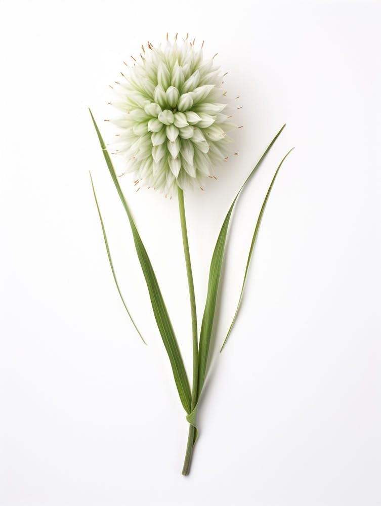 Gepresste Wildblumen Botanische Kunst Wilder Lauch 3