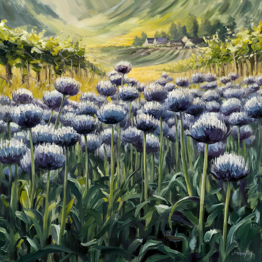 Alliums In The Vineyard
