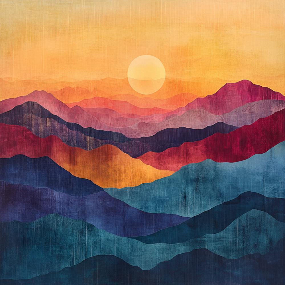 Sunset In The Mountains 4