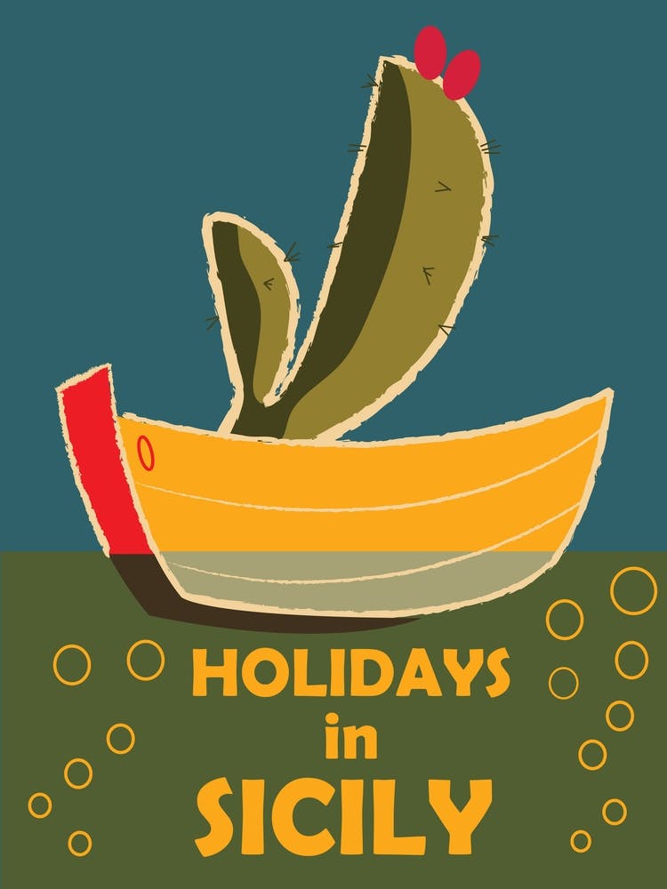 Holidays In Sicily, Cactus on the Boat