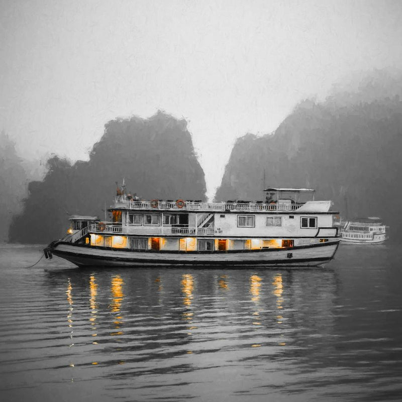 Morning Mooring Halong Bay Vietnam