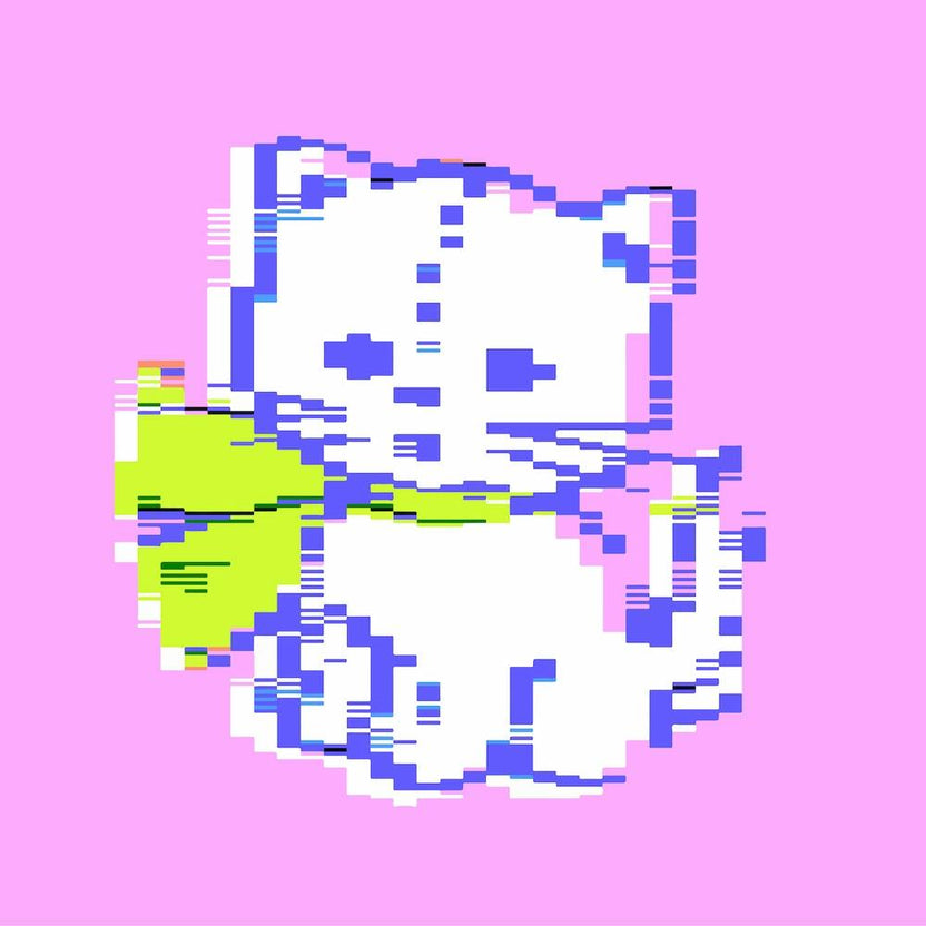 Pixel Cat Square
