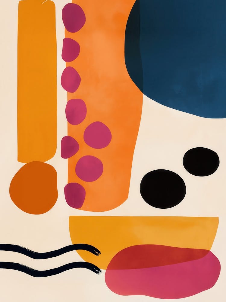 Quirky Abstract Shapes Painting